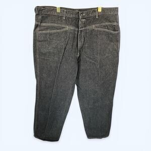 Y2K Marithe Francois Girbaud Men's Jeans Size 44x32 Black Wide Leg Denim 35527